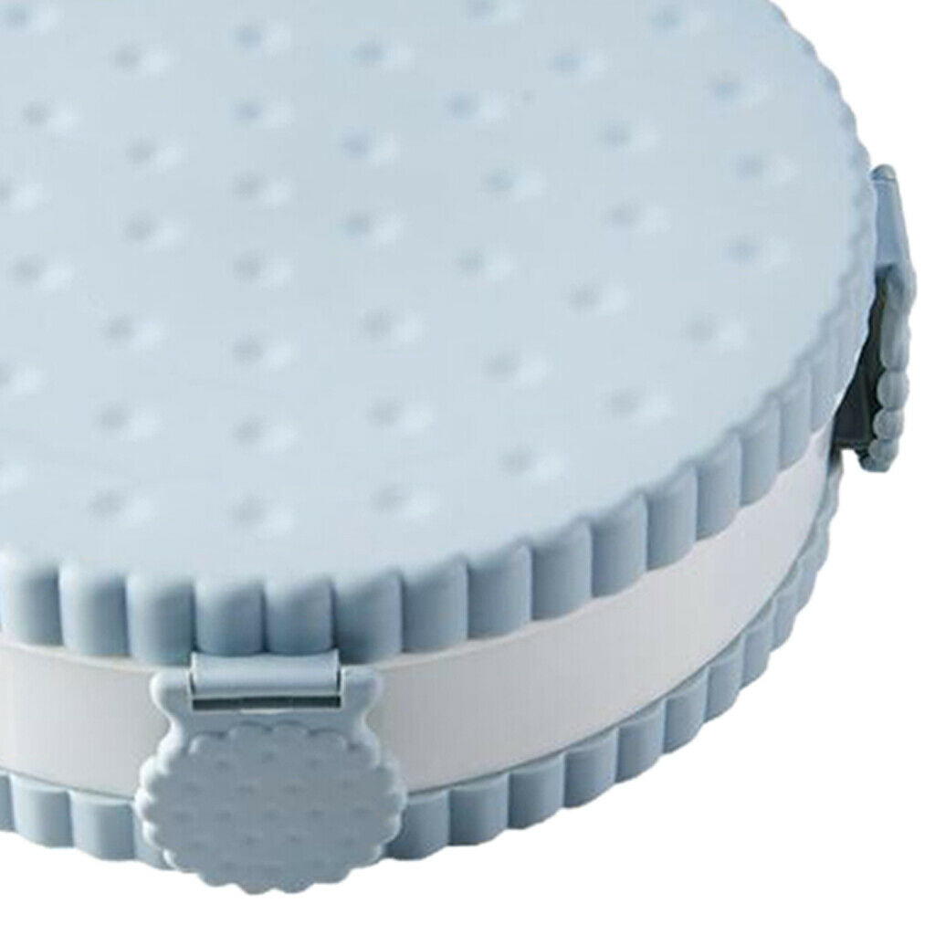 Food Storage Container Dividers Compartments Airtight Leakproof Round Blue