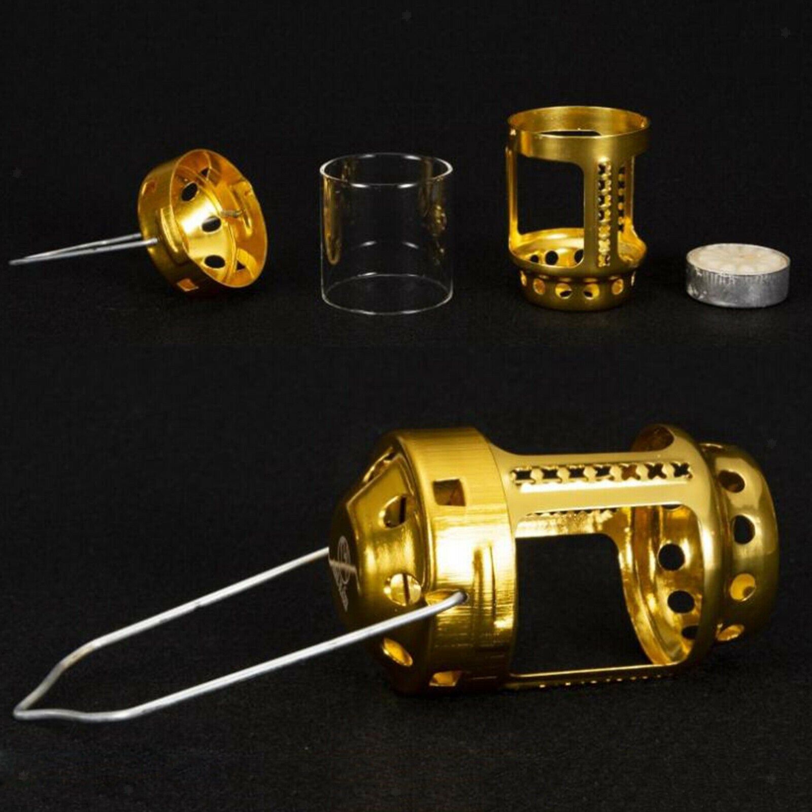 3X Mini Tealight Holder 9x5.6cm Indoor Hanging Lantern Party Ornaments Tent