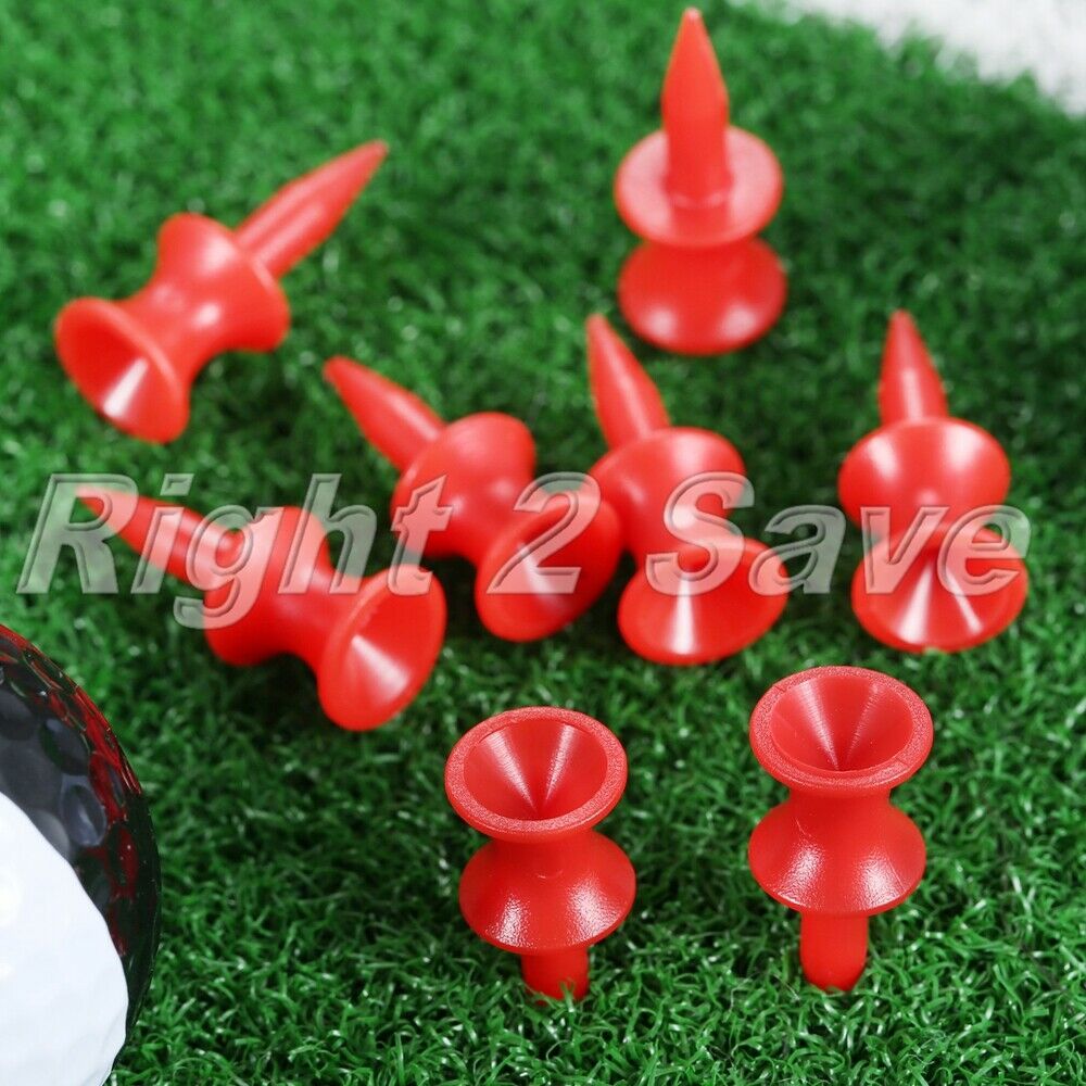 100Pcs/bag 31mm Plastic Durable Golf Ball Step Tees Driver Castle Plastic Tees