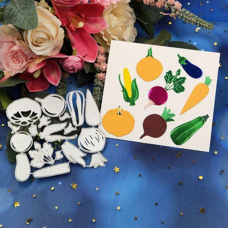 Vegetables Metal Cutting Dies Stencil Scrapbooking DIY Album Stamp Paper Emboss