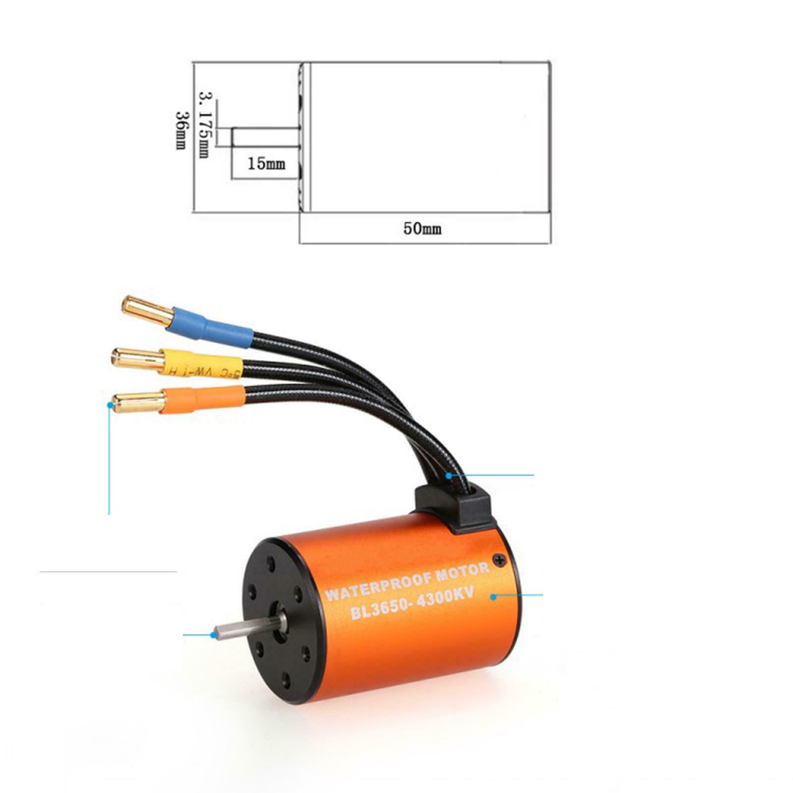 RC Car Brushless Motor And 60A ESC Accessory for HSP 94 123 94111