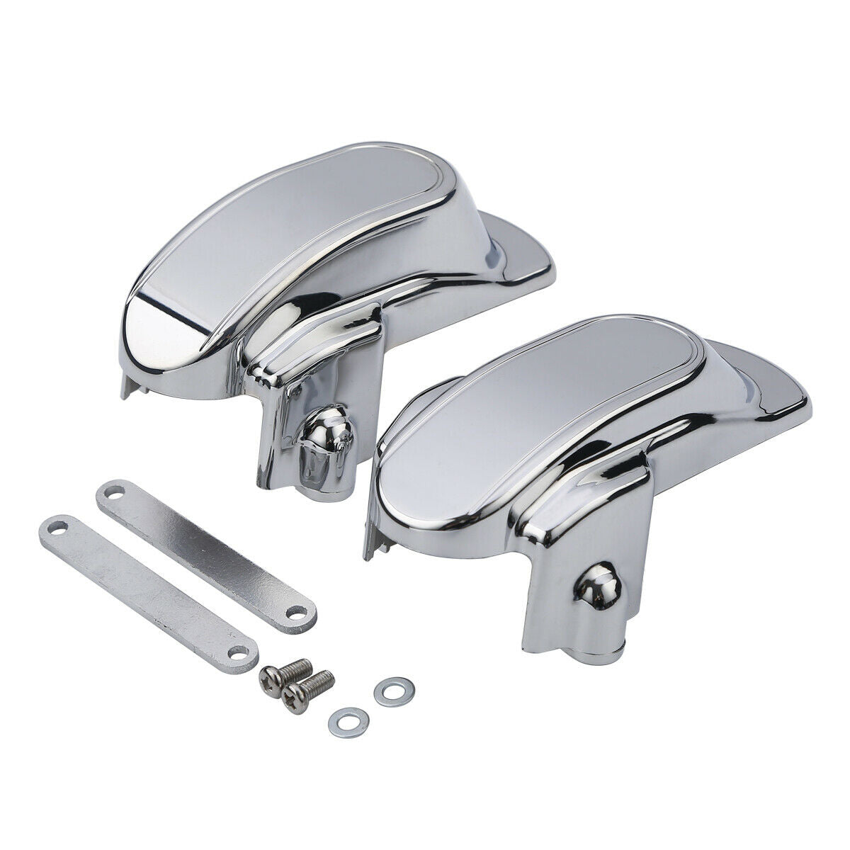 Chrome Rear Frame Axle Covers Fit For Street Bob FXDB Low Rider FXDL Switchback