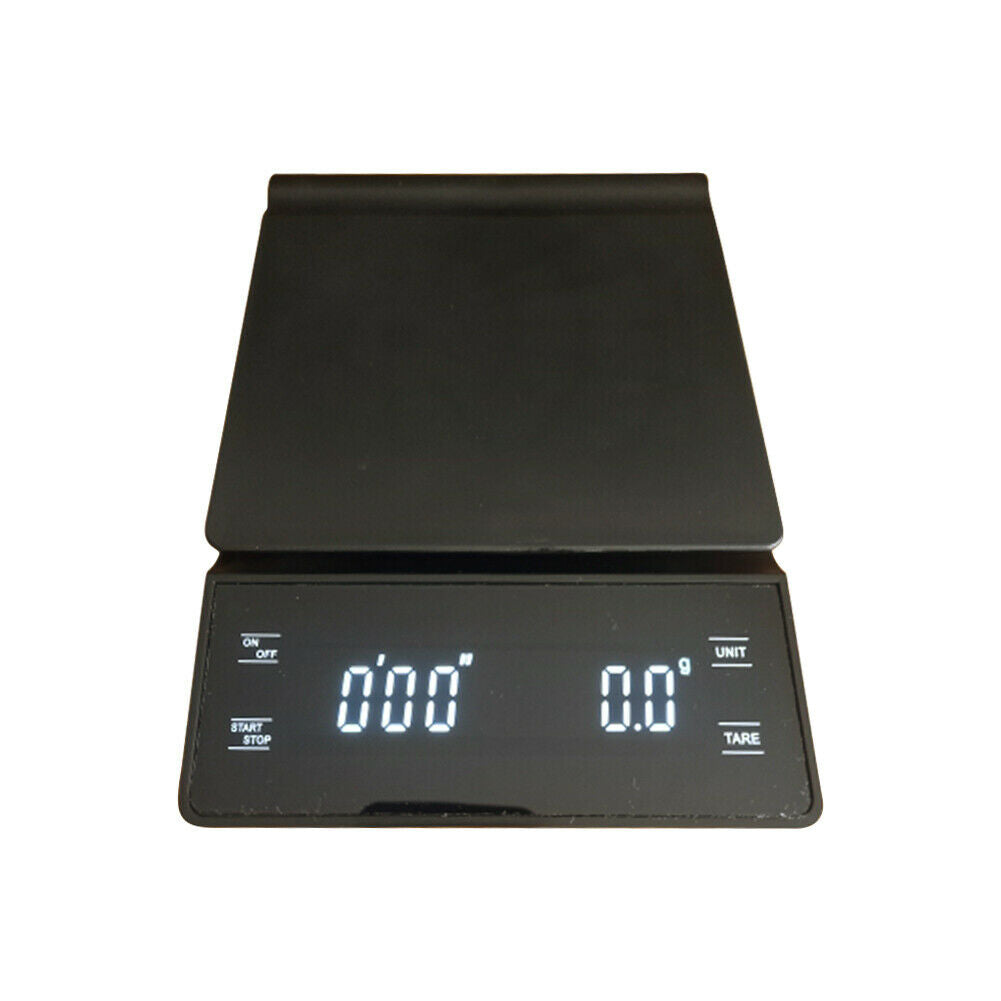 3kg 0.1g Precision Coffee Scale LCD Digital Mini Kitchen Scale with Timer @