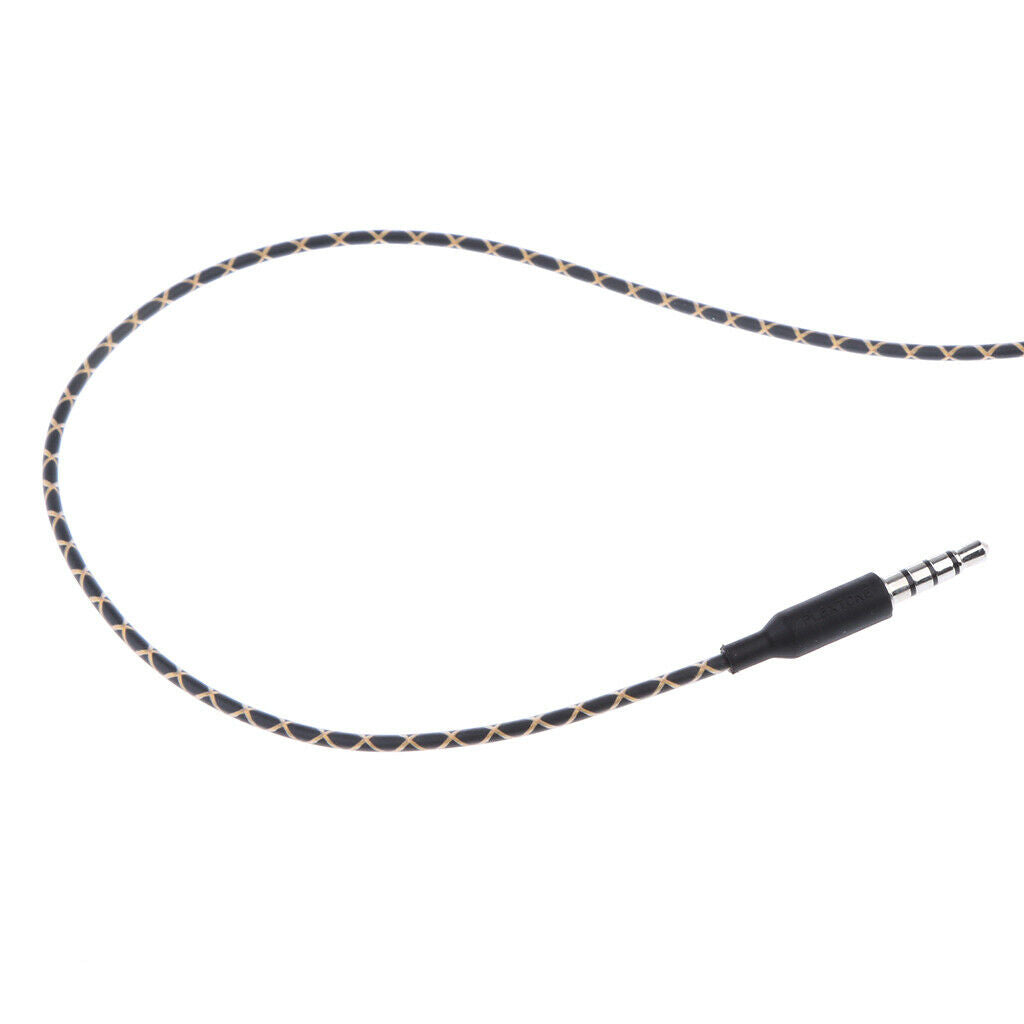 Replacement audio cable 3.5mm plug headphones DIY repair cable with Mic-Bunt.