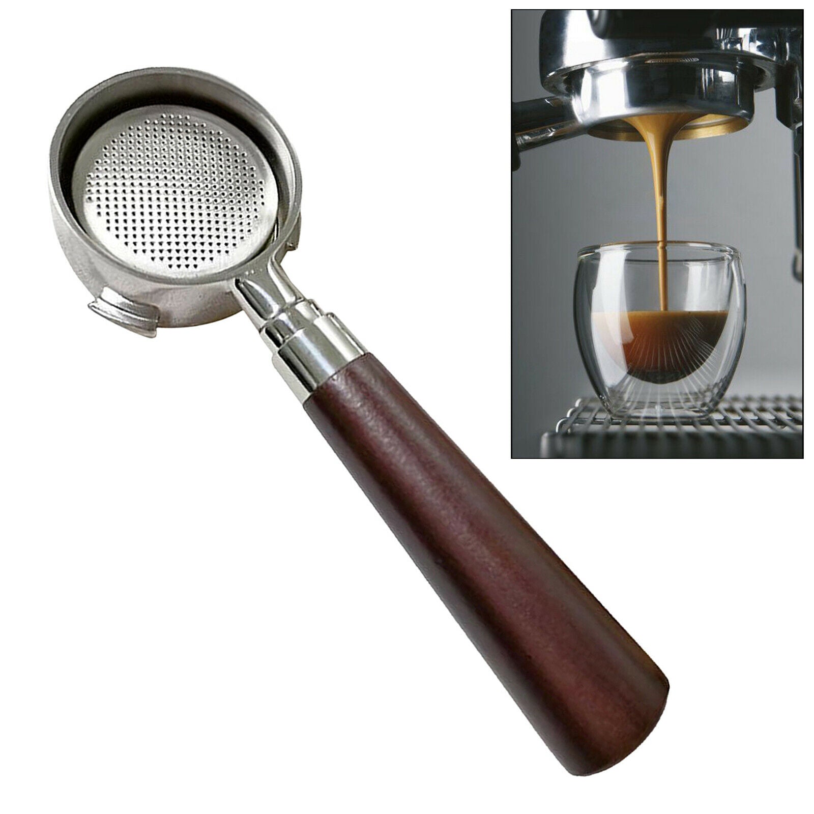 Coffee Bottomless Portafilter for Delonghi EC680/EC685 Filter 51MM Replacements