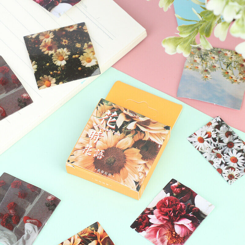 46Pcs/set DIY Decor Stickers Scrapbooking Label Diary Stationery Album St.l8