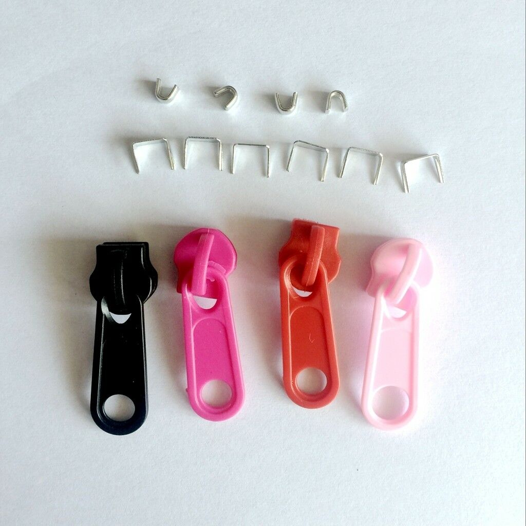 44pcs Zipper Fix Repair Kit Zip Slider Stop Rescue Replacement Fix Your Own