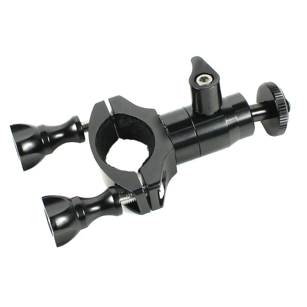Aluminium Alloy 1/4" Bicycle Handlebar Clamp Bracket Clip for Gopro Camera