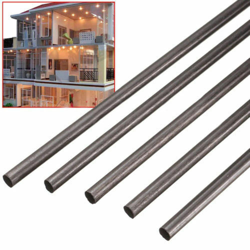 500mm 10mm Diameter  Carbon Fiber Rods  RC Airplane High Quality Pole