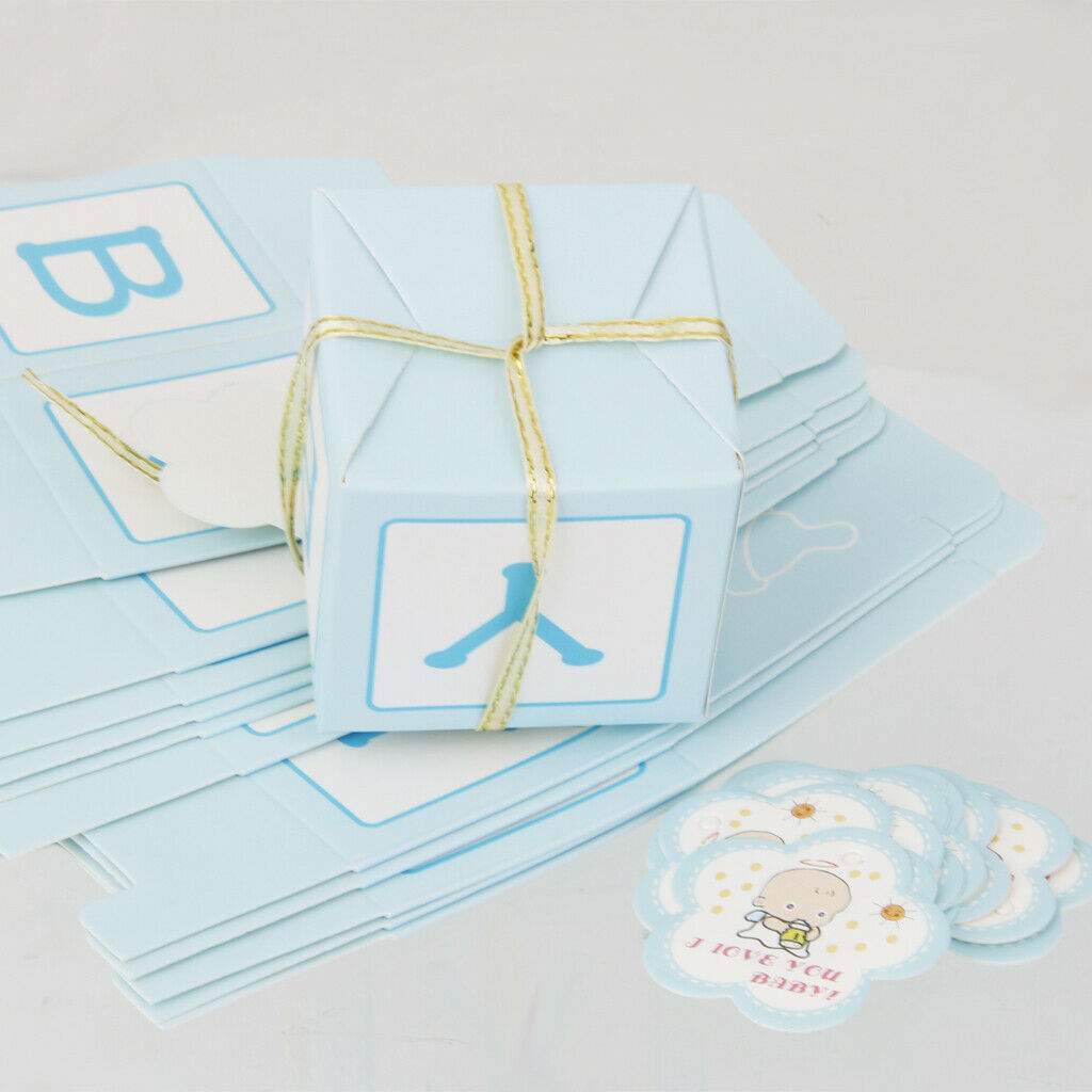 24 PCS Baby Shower Favors - Cute Baby Boy Chocolate Packaging Boxes Candy Gift