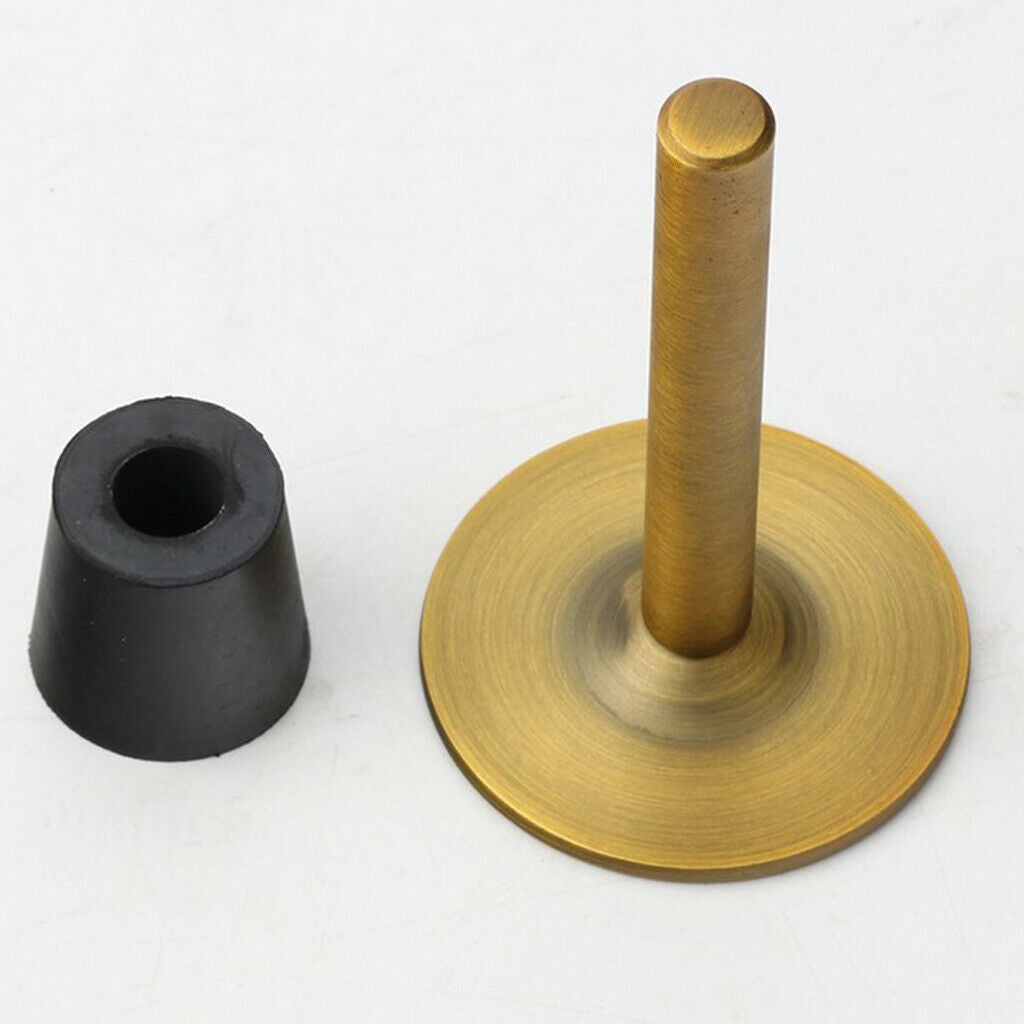 Stainless Steel Door Stop Stopper Wedge Jam Block Home Floor Protector Yellow