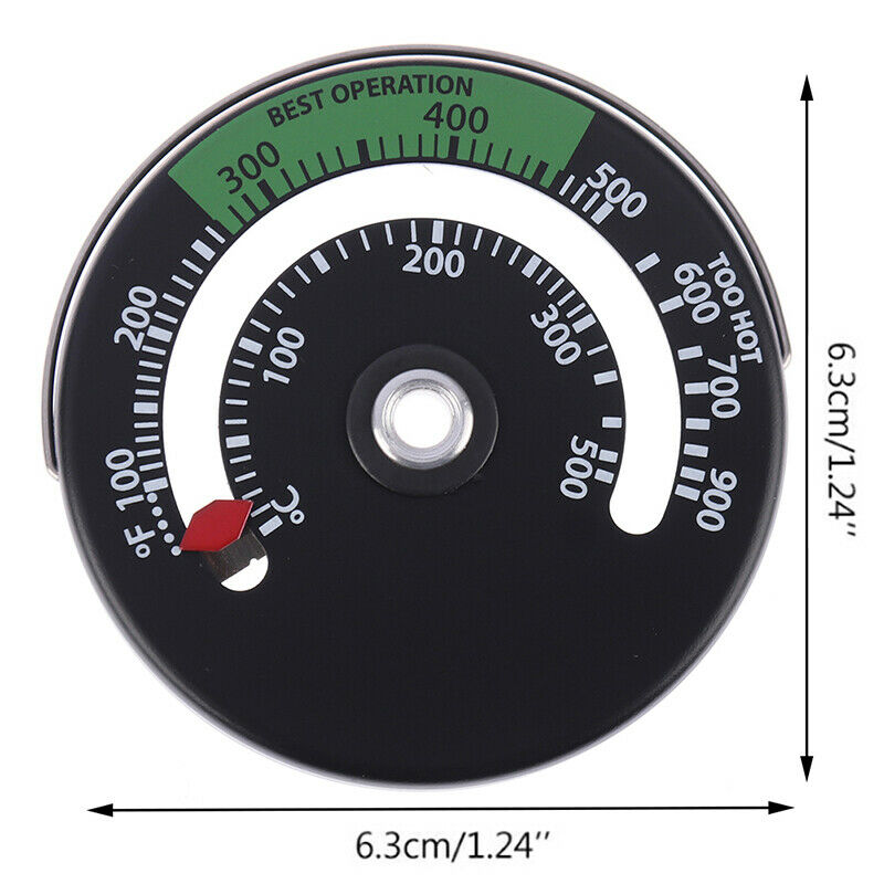 Magnetic Fireplace Stove Thermometer Fire Place Temperature MonitorJCAUJC.l8