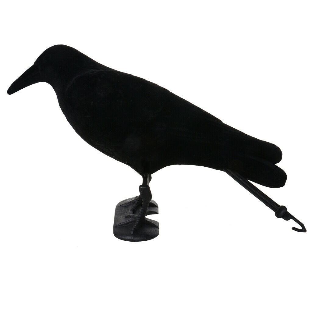 Flocked Crow Outdoor  Hunting Simulation Crow Decoys Decoying Black