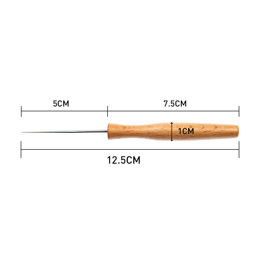 Piano Tuning Center Wood Handle Pin Punching Maintenance Repairing Tool