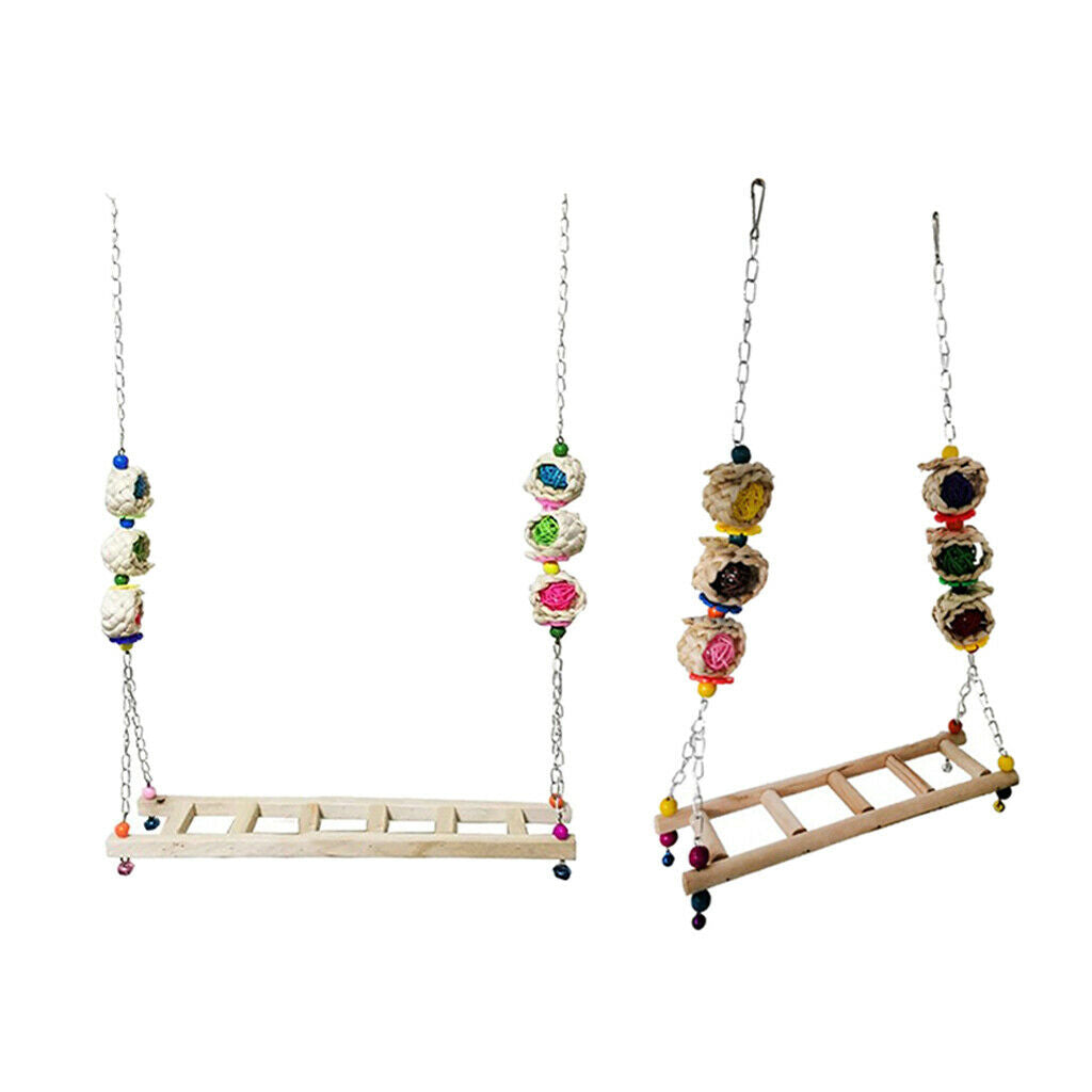 2pcs Handmade Chicken Ladder Birds Perch Chicken Hens Large Birds Parrots