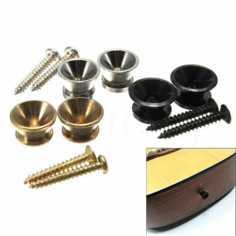 5 sets Guitar Strap Button Screw Lock for Electric Acoustic Guitar Bass Parts