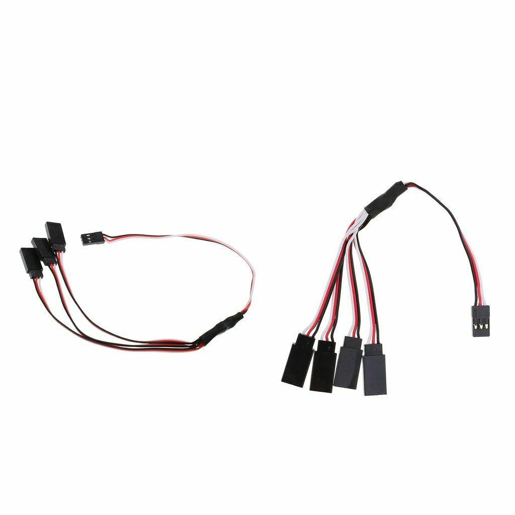 3 Way & 4 Way Servo Extension Y Spilitter Cable for JR Futaba RC Parts