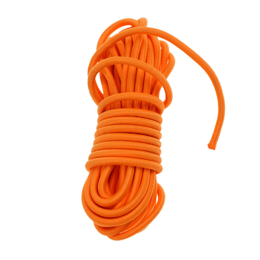 2pcs 5mm X 5 Meters ORANGE ELASTIC BUNGEE ROPE