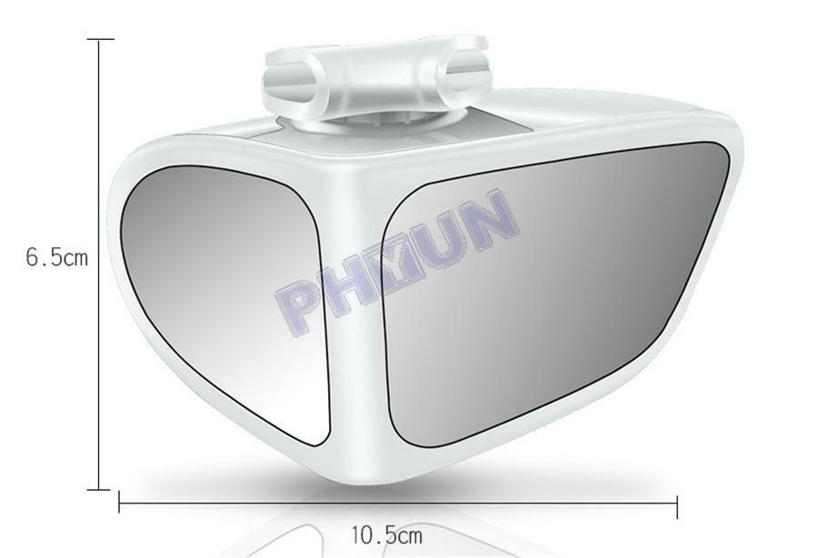 Car Right Side Mirror & Blind Spot Mirror Wide Angle Mirror Rotation Adjustable