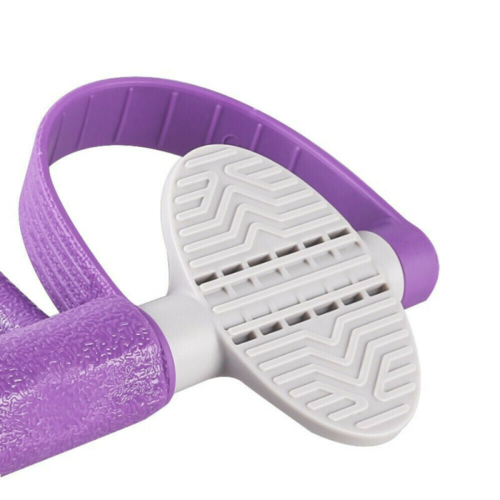 Pedal Pull Rope Resistance Exercise Yoga Fitness Equipment Sit-up Purple
