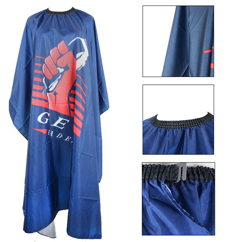 Waterproof Blue Haircut Cape Hairdresser Hairdressing Salon Barber ApronBDAU