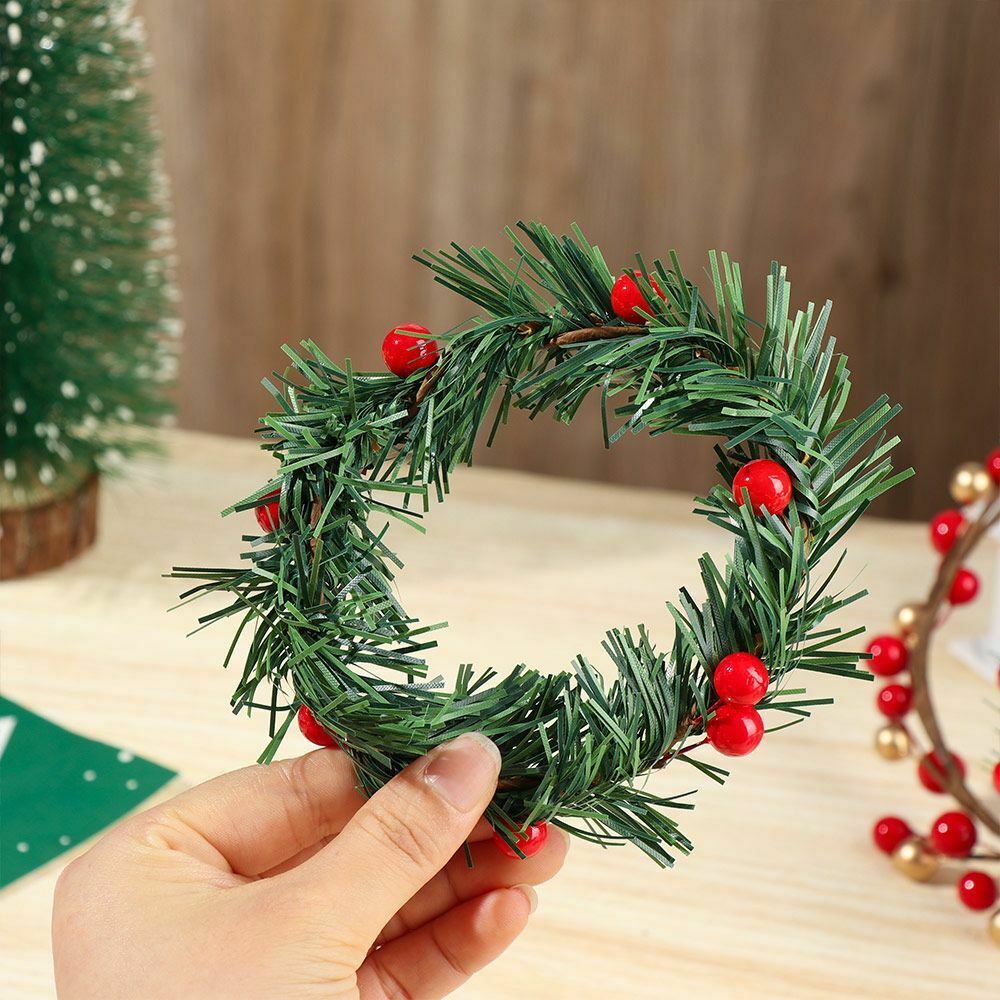 Pine Cone Berry Wreath Christmas Wreath Artificial Garlands Hanging Ornaments