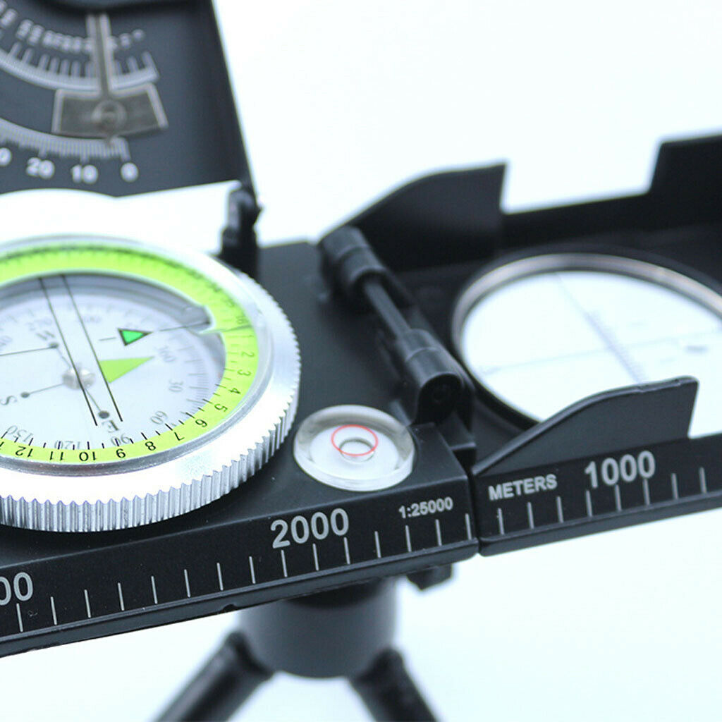 Prettyia   Metal Sighting Compass Professional Compass with Tripod