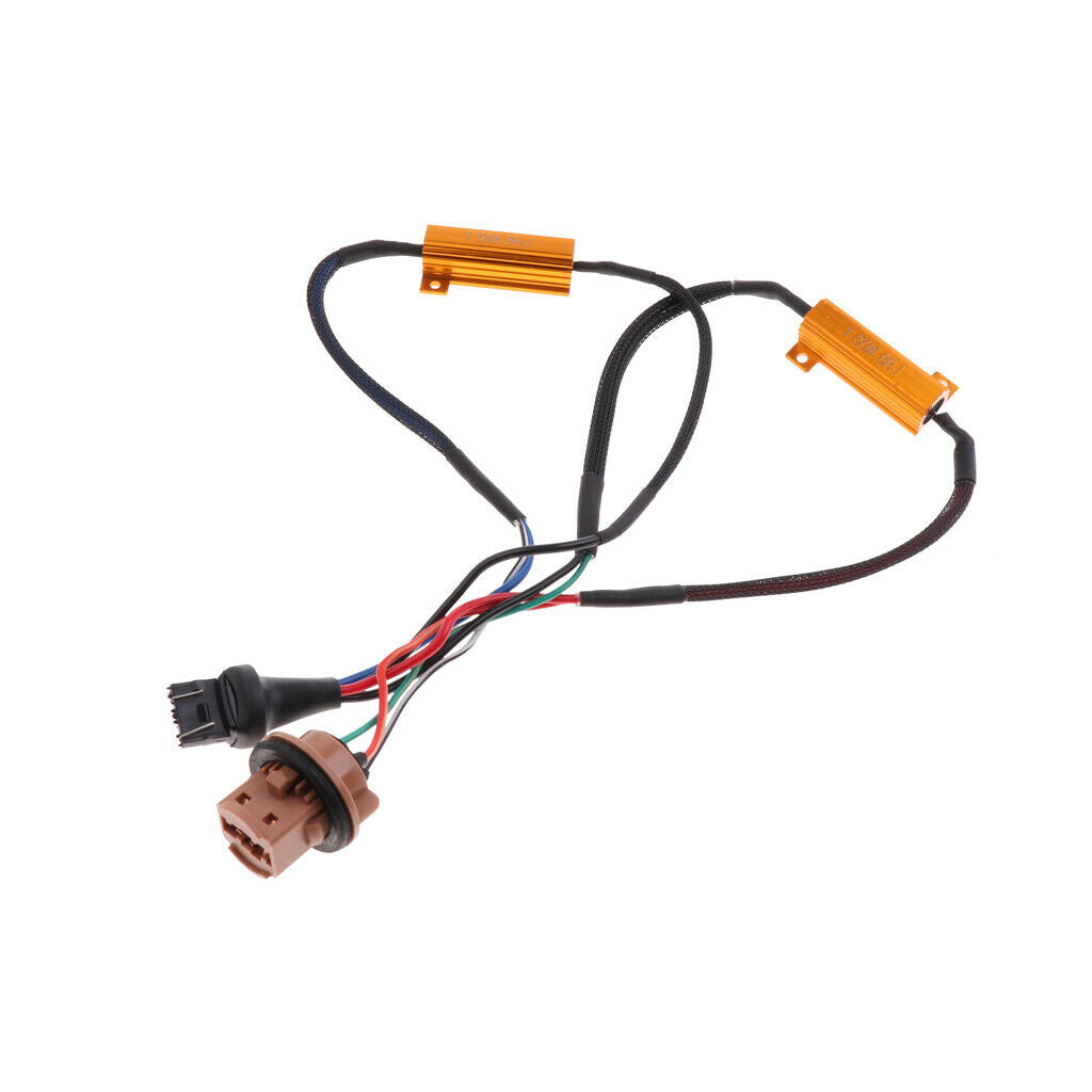 1pcs 7443 LED Fog Brake Light Error Free Anti Flicker Resistors Cancellers