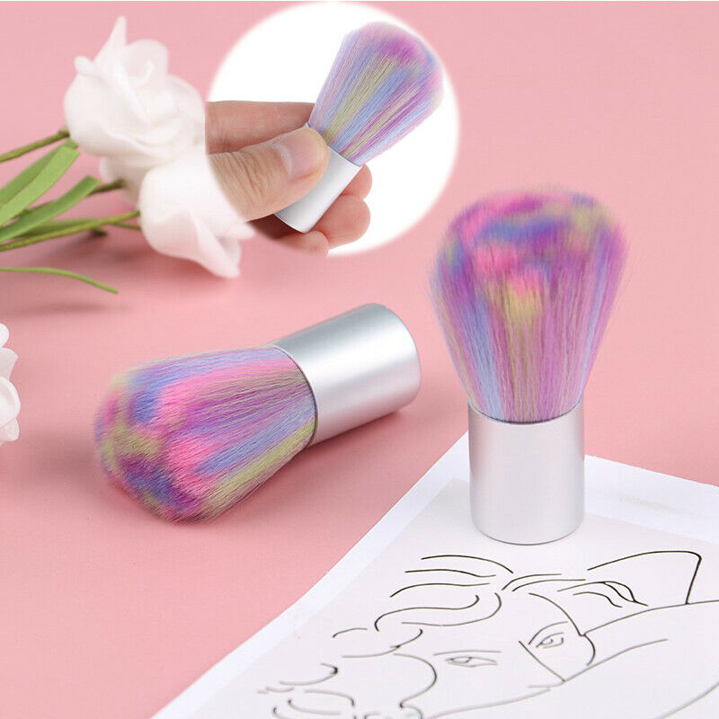 1PCS soft Nail Art Glitter Brush Powder Remover Acrylic Makeup Clean Manicure