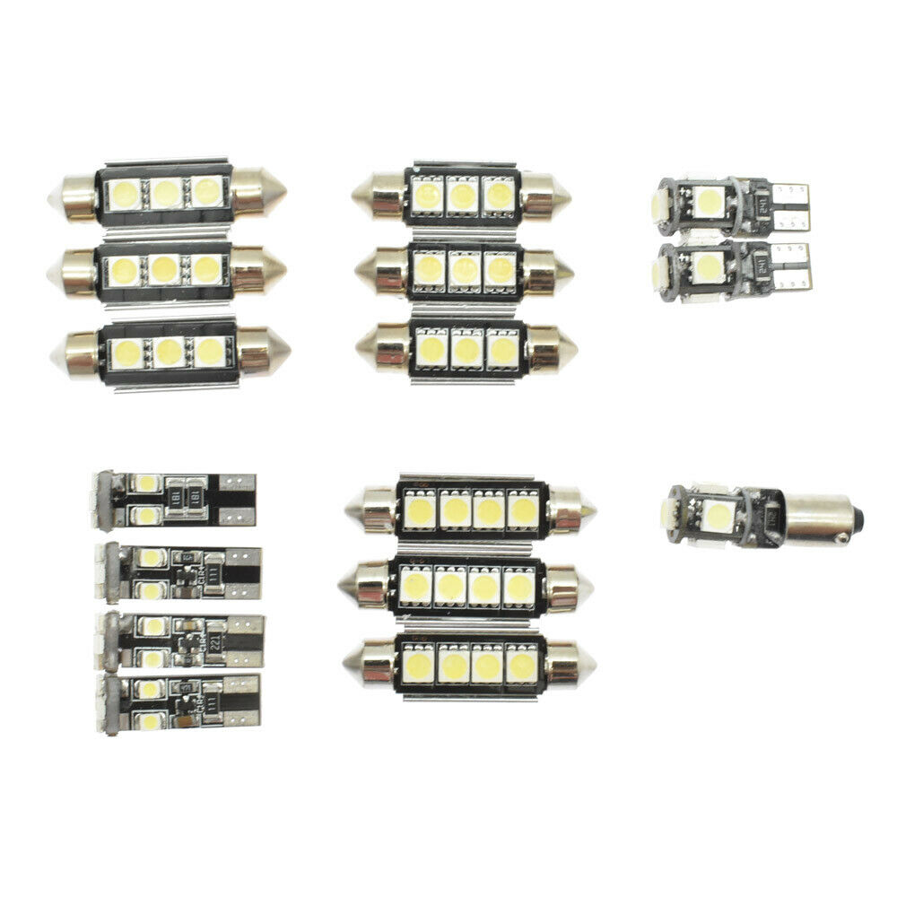 16Pcs/Set White Car LED Interior Reading Light Kit For VW Passat B6 2006-2010