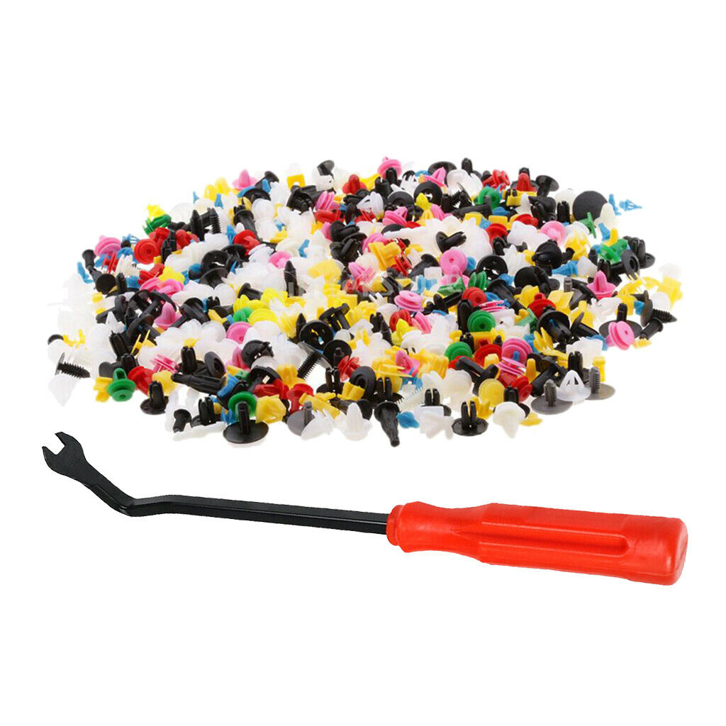 500 Clips+ Fastener Removal Car Body Retainer Push Rivet Trim Moulding Fasteners