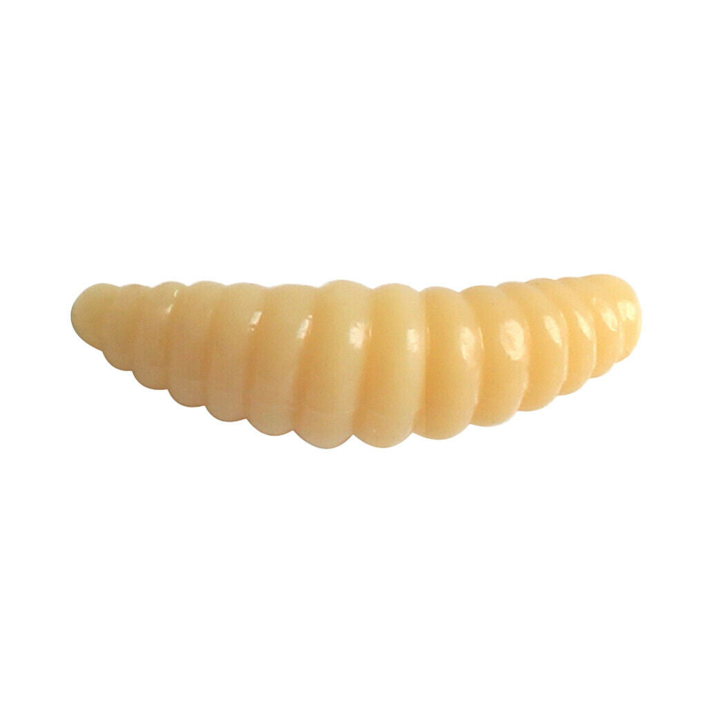 150pcs/box Fishing Lure Maggots Grub Soft Lure Baits Worms Artificial Baits