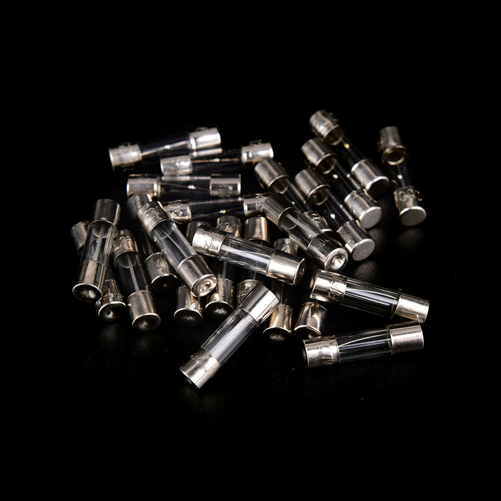 100X/Set 5x20mm Quick Blow Glass Tube Fuse Assorted Kits Fast-blow Glass Fusy TL