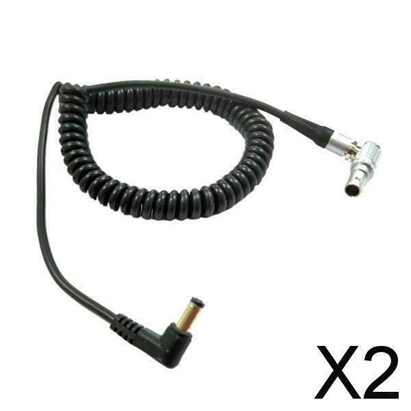 2X Brand New DC to LEMO Connector 0B 2pin Power Adapter Cable for Teradek
