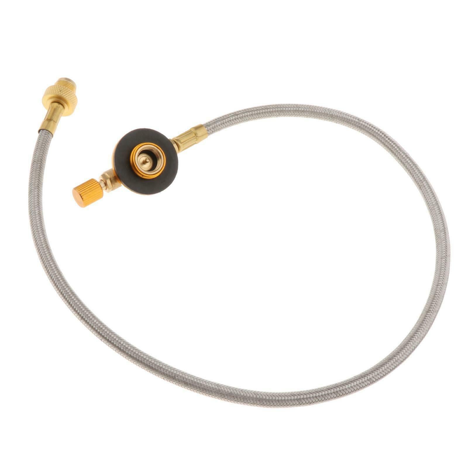 Propane gas hose with pipe valve Camp caravan BBQ gas stove tank bottle