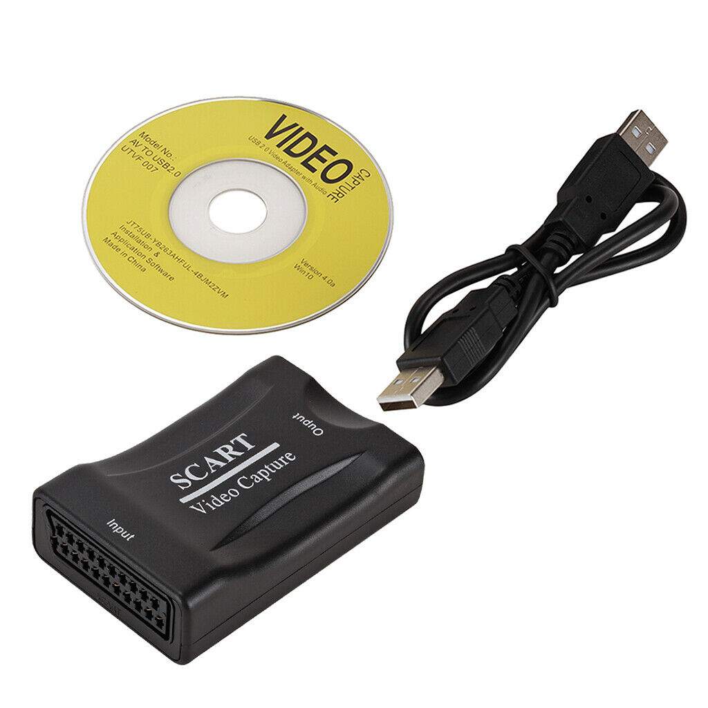 Professional SCART To USB2.0 Video Audio Converter Adapter Grabber for DVD HDTV