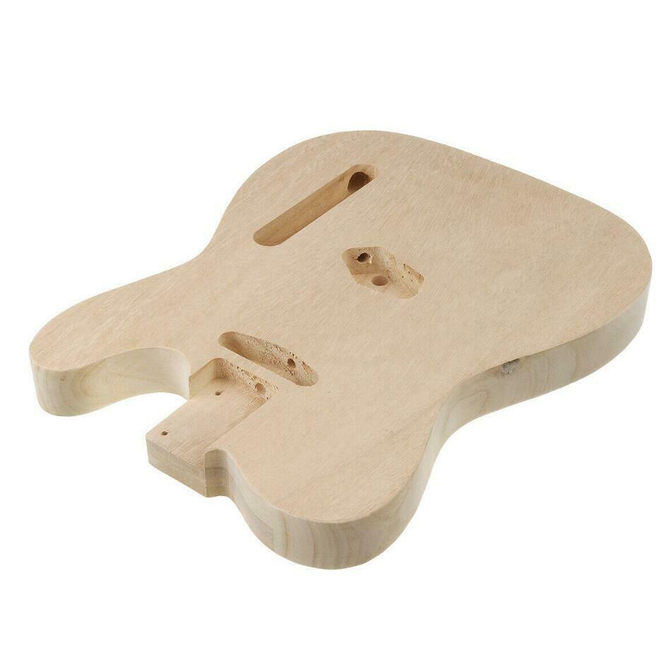 DIY Electric Guitar Unfinished Barrel Body Polish Maple Wood For TL Style Guitar