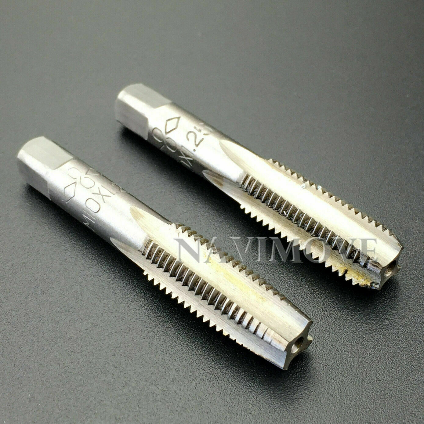 2PCS HSS 10mm x 1.25 Metric Taper & Plug Tap Right Hand Thread M10 x 1.25mm