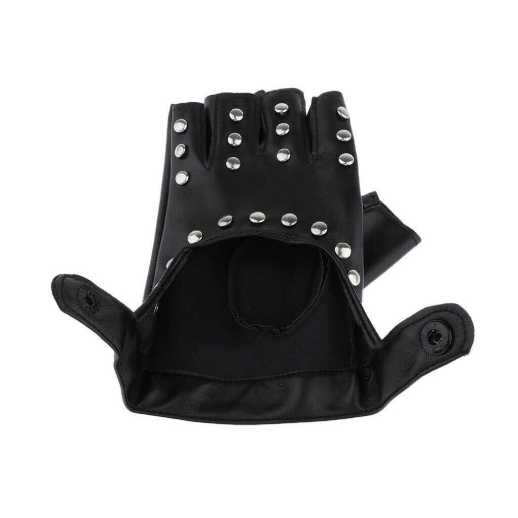 Sports Gloves Half Finger Gloves Black Hollow Out Driving Fingerless Gloves