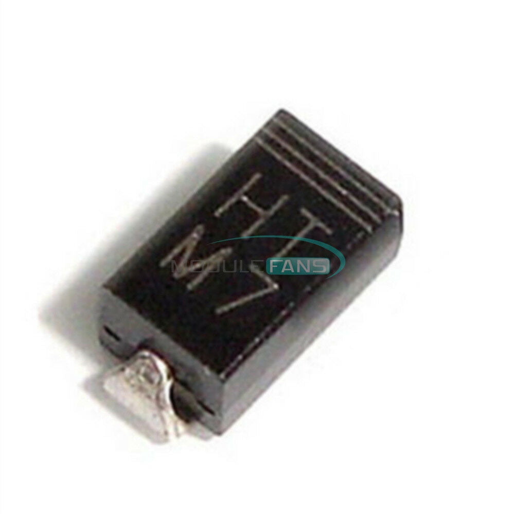100PCS SMD 1N4007 Diode 1A 1000V IN4007 M7 DO-214AC NEW