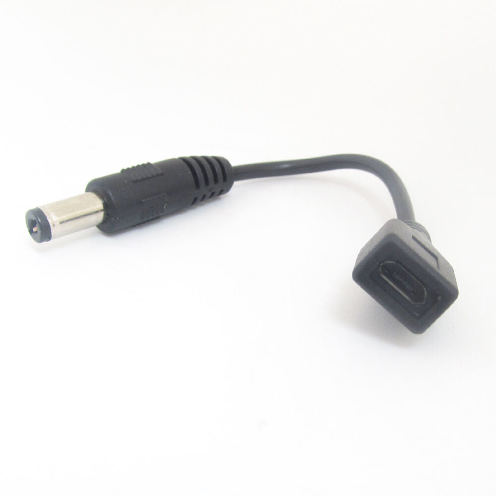 50pcs 5.5x2.1mm Male Plug to Micro 5pin USB Female Socket DC Power Adapter cable