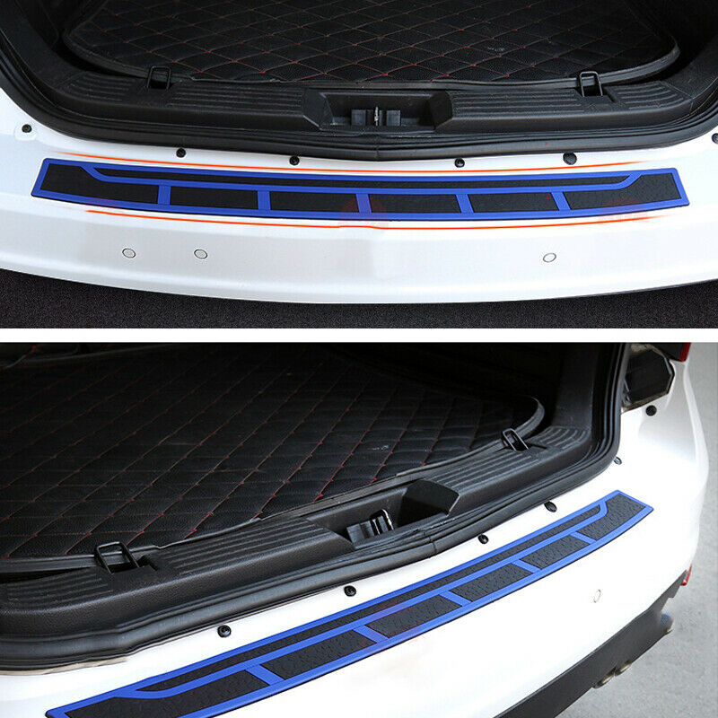 Rubber 35" Auto Rear Bumper Edge Sill Cover Scuff Plate Guard Scratch Resistant