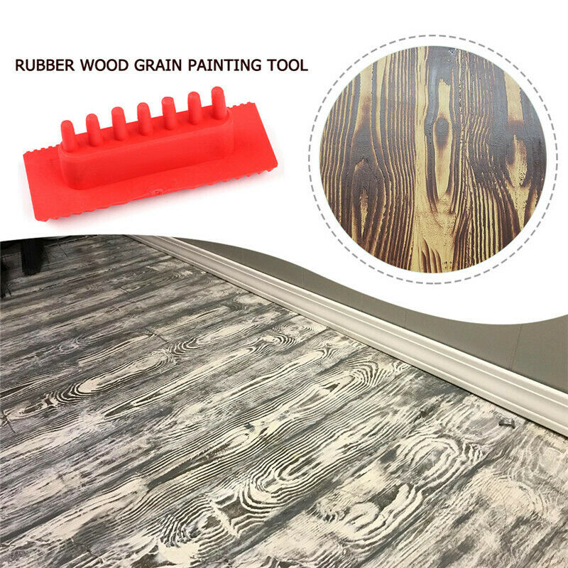 Rubber Imitation Wood Grain Paint Roller Brush Wall Painting Sets Wall TextureY5