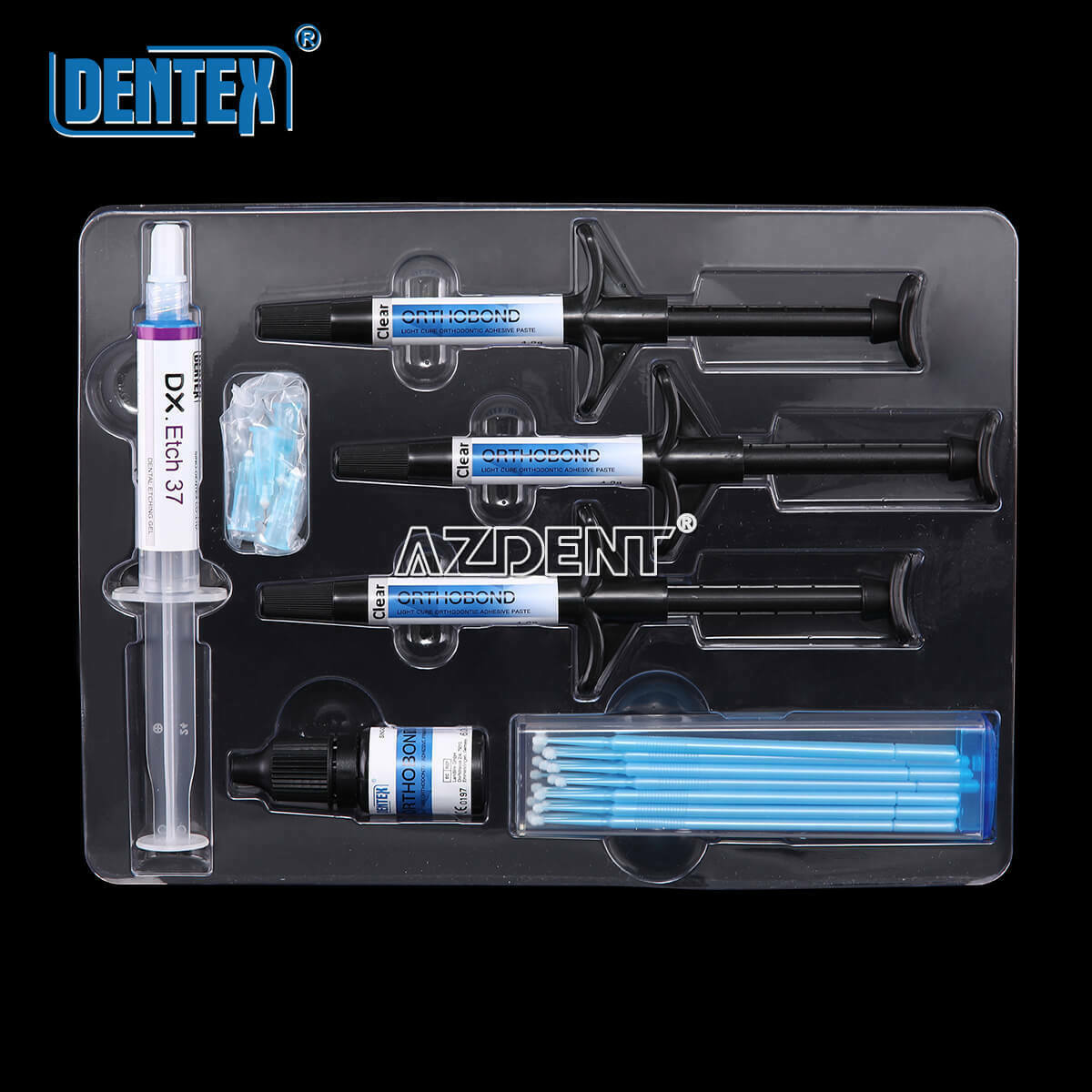 2X Dentex Dental Orthodontic Enamel Adhesive Kit Direct bonding brackets
