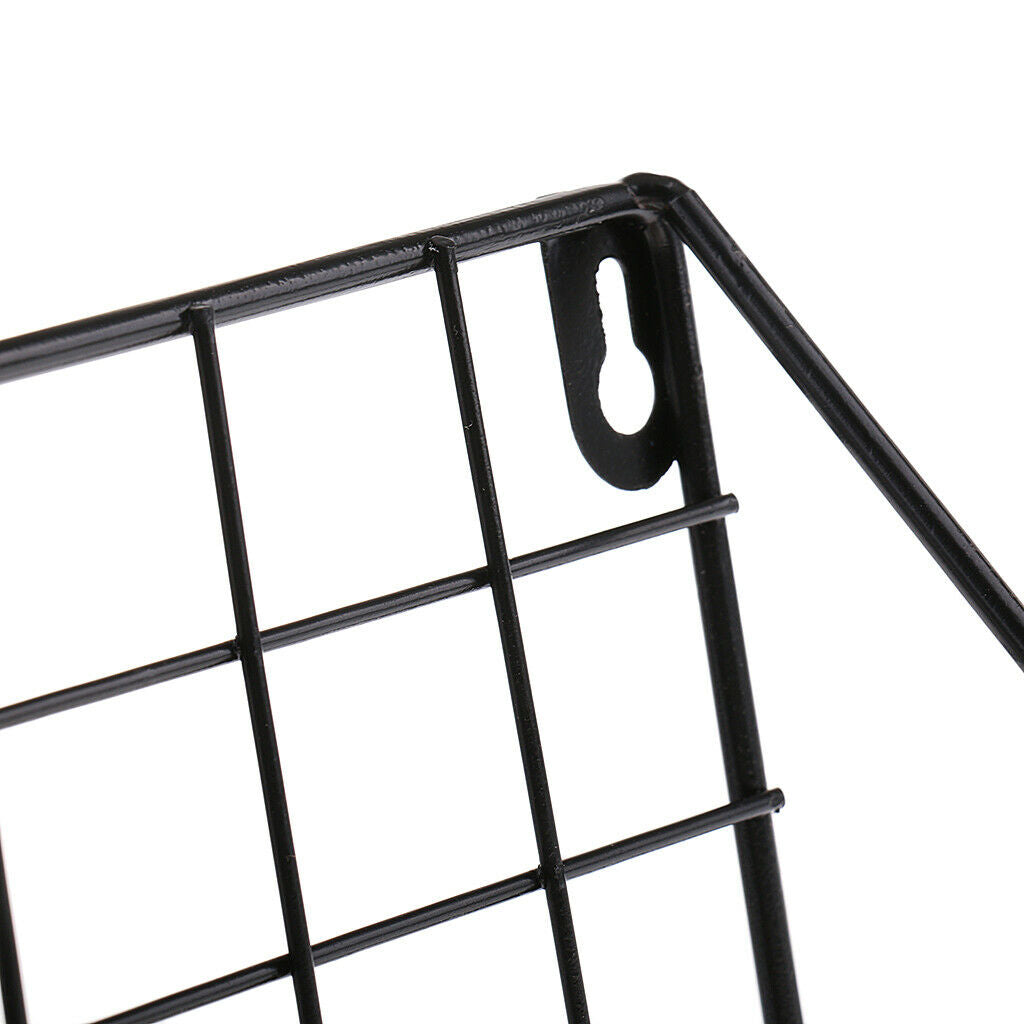 Metal Wall Hanging Storage Rack Shelves Unit Holder Bathroom Home Cafe Decor