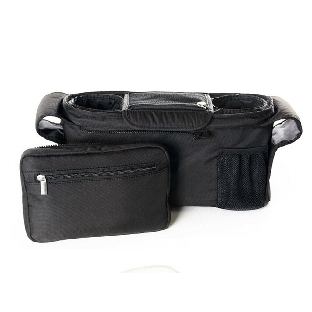 Baby Bag Organizer with Insulated Cup Holders for Smart Moms. Diaper Storage