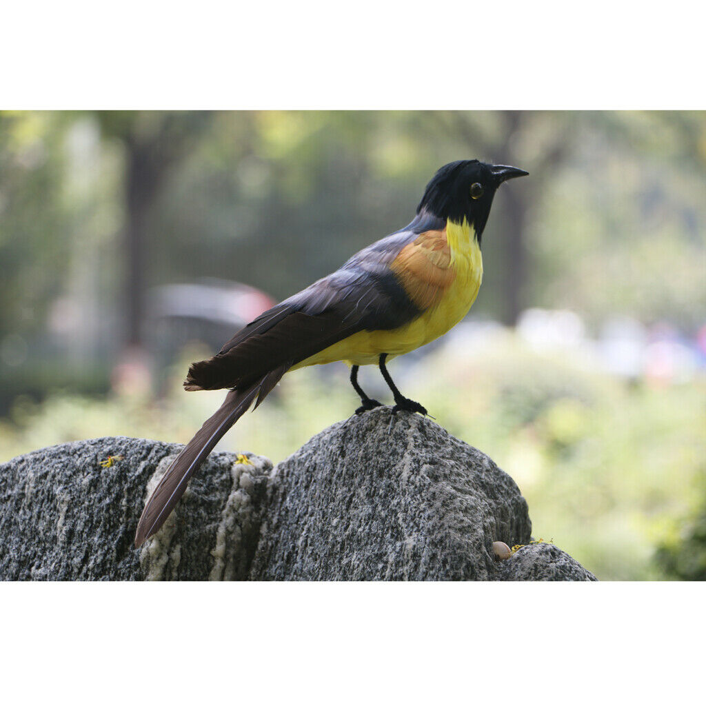 Large Artificial Bird Feather Realistic Garden Home Decor Tree Ornament #11