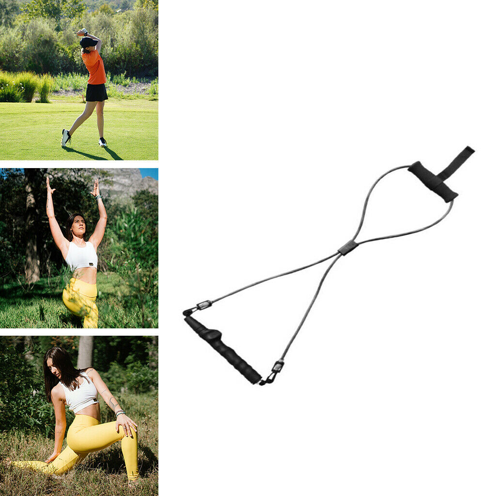 Resistance Bands Golf Swing Guide Aid Home Gym Exercise Workout Taining Belt