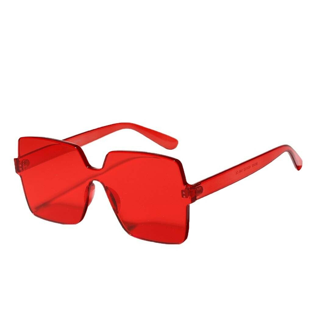 4pcs Women Mens One Piece Sunglasses Rimless UV400 Eyeglasses Party Shades