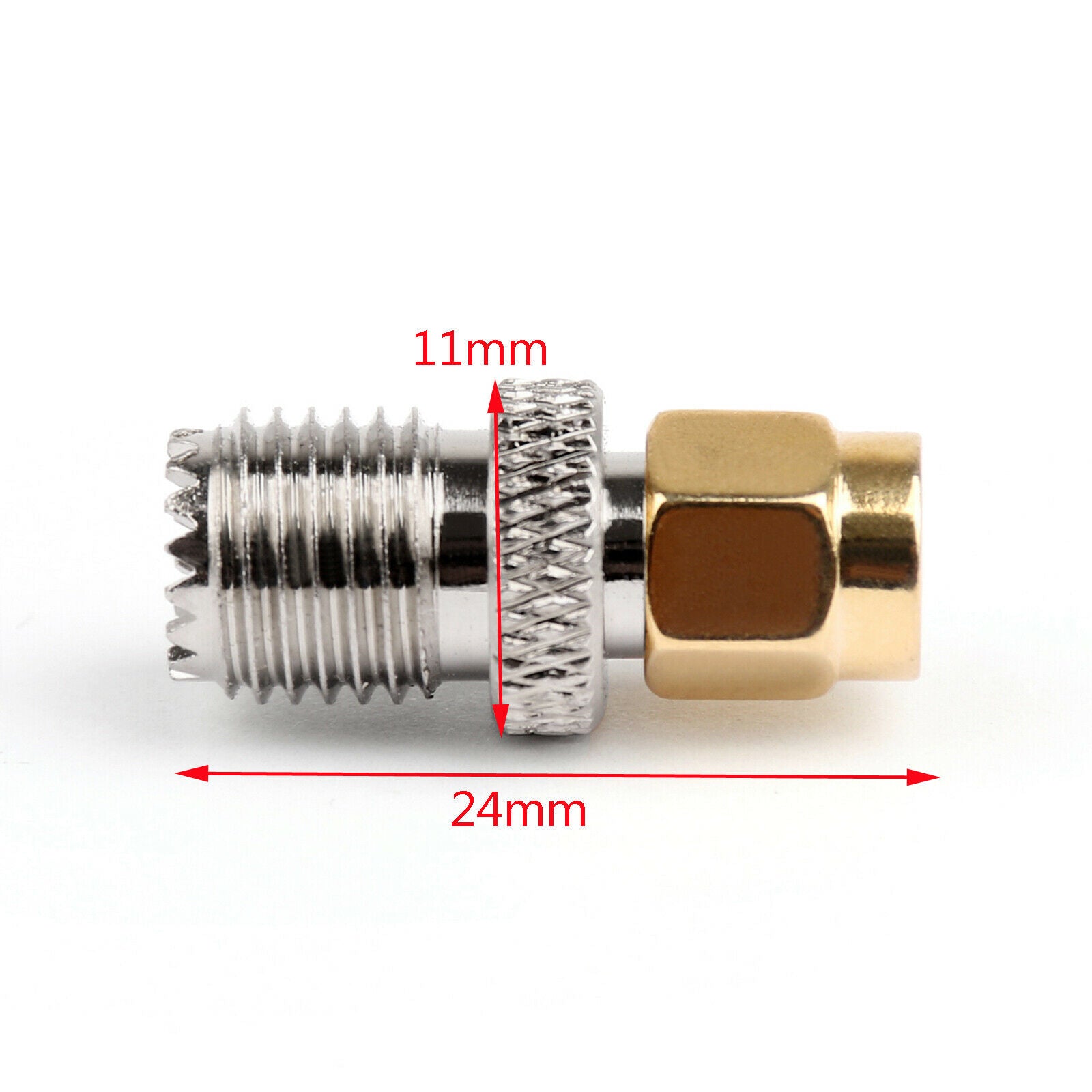 10Pcs SMA Male Plug To Mini UHF Female Jack Plug Straight RF Coaxial Adapter CA